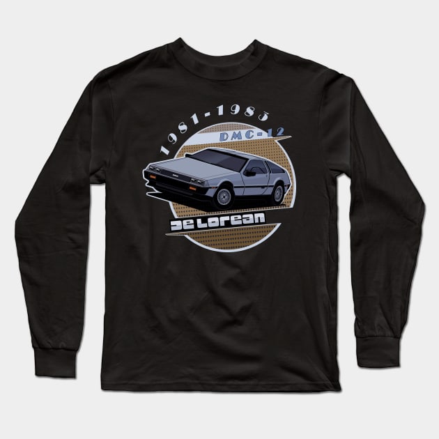 Delorean Long Sleeve T-Shirt by xartt